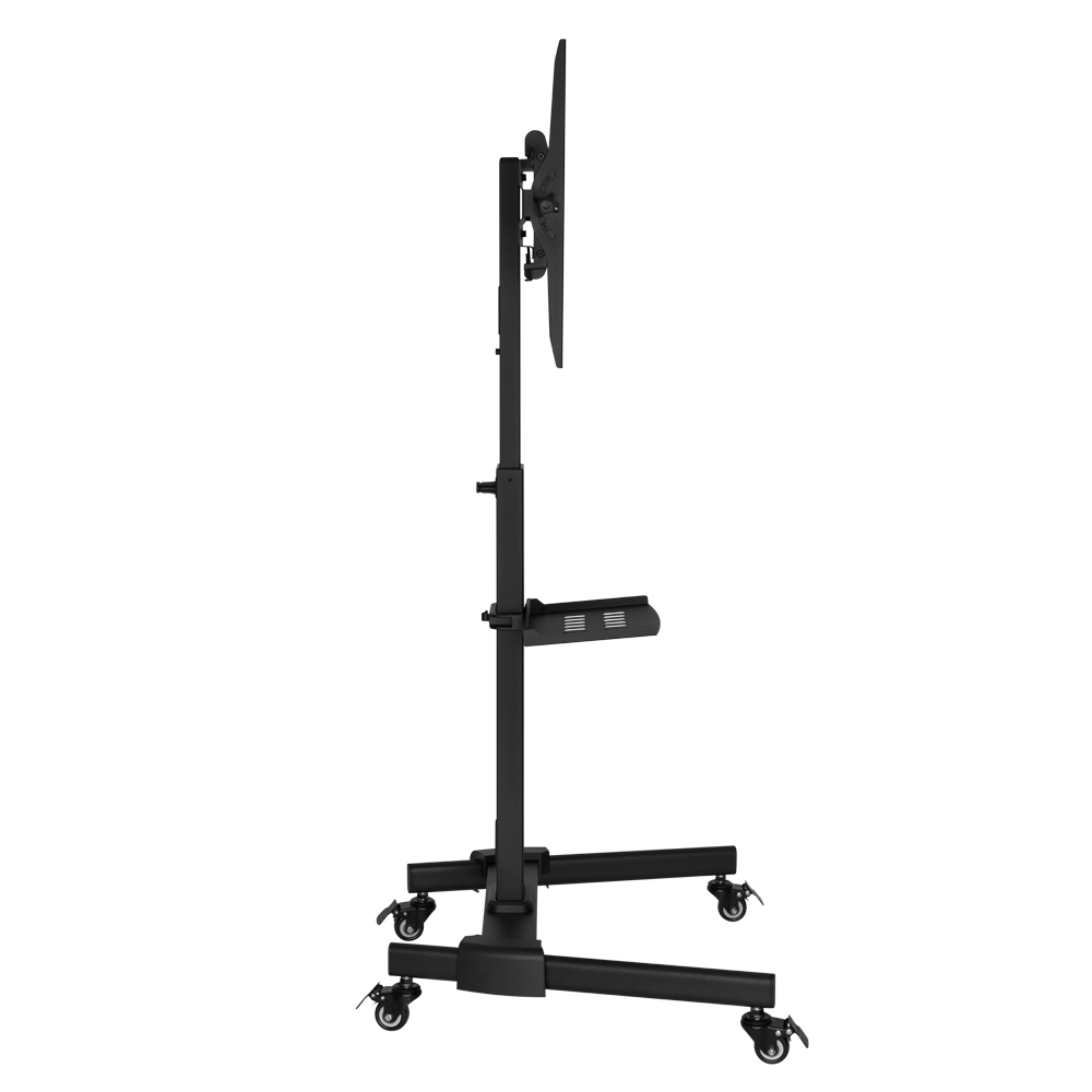 HF-TVM2510: TV Cart with Shelf - Tilt, Adjustable Height - Fits Sizes 32-55 inches, Maximum VESA 400x400